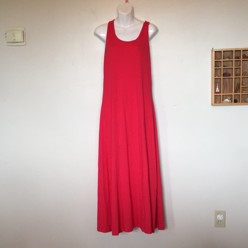 HAWT PINK Banana Republic Twist Back Maxi Dress L